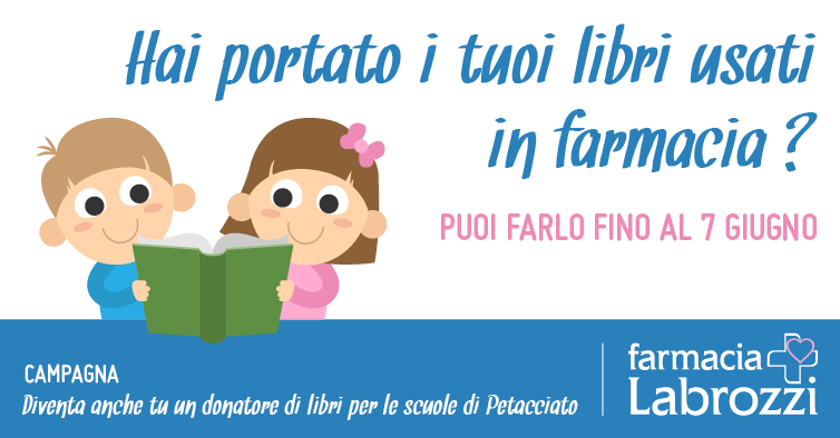 Diventa anche tu un donatore di libri dal 30 maggio al 07 giugno